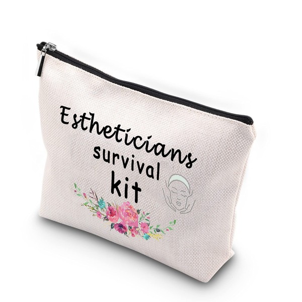 WCGXKO Estheticians Survival Kit Zipper Pouch Makeup Bag Gift for Beautician Beauty Artist (Estheticians Survival)