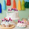 Pink Roller Skating Cupcake Toppers