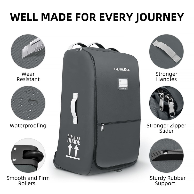 Stroller Bag for Airplane,Travel Bag - Compatible with UPPAbaby Vista/V1