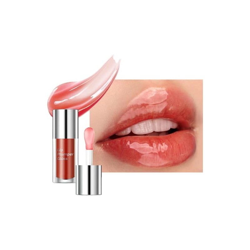 Aceite Labial, Brillo Labial Voluminizador, Cuidado de Los Labios,3