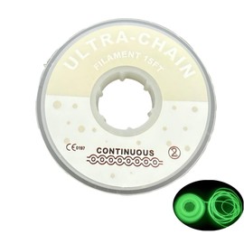 Sino Dental Group Braces Power Chain Glow in The Dark - Night Glow Orthodontic Braces Elastic Ligature Tie Power Chains,Invisable Day & Vibrant Night (Continuous)