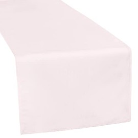 CVL 1 Pc, Polyester Table Runner - Pastel Pink for Wedding Or Event