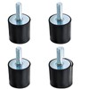 Pack of 4 Rubber Buffer M6, Diameter 20 mm x