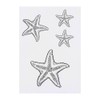 4 x 'Beautiful Starfish' Temporary Tattoos - Water Resistant, Skin-Safe,