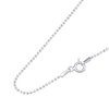 Kualitas Genuine 925 Sterling Silver Diamond Cut 1.2mm Ball Chain