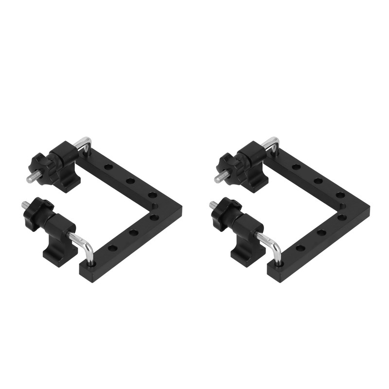 2pcs 90 Degree Positioning Squares L Shape Black Splicing Fixed