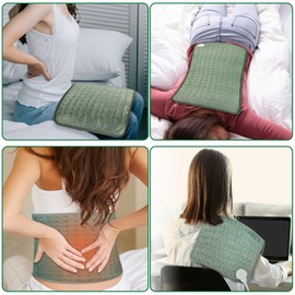 DIZA100 Heating Pad with Auto Shut Off, Fast Heating Technology, Machine Washable, Soft Flannel Safe Electric Heat Pad for Body Relaxation