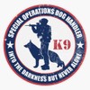 K9 - Special Operations Dog Handler (Distressed) Window Bumper Sticker