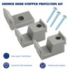 Shower Door Bumpers for Glass Doors,3-Pack