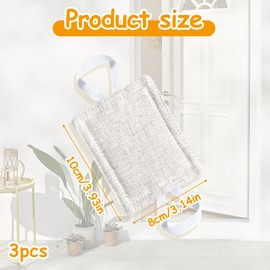 3PCS Door Silencer Reduce Noise from Slamming Doors Ideal for Bedrooms and Nurseries Door Jammer Prevents Accidental Closure Door Closer Cushion Softens Impact and Protects Walls(4 x 3in)