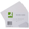 Q-Connect Record Card 152x102mm Ruled Feint White (100 Pack)