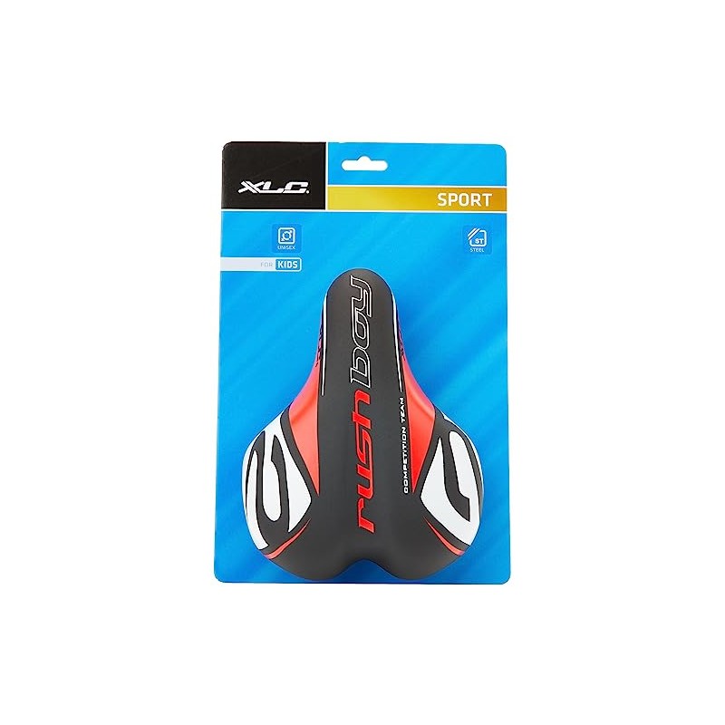 XLC 2502032600 Kids Saddle – Black, 18 x 14 x