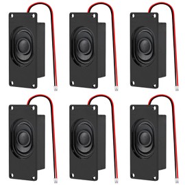 AITIAO 6pcs Speaker 3 Watt 8 Ohm Mini Speaker 8ohm 3w Loundspeaker Micro Speaker with JST-PH2.0 Interface for Small Electronic Projects 3.3V 5V