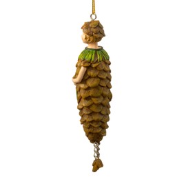 Pine Cone Elf Feefigur – Hanging Flower Figure Sculpture Figurine