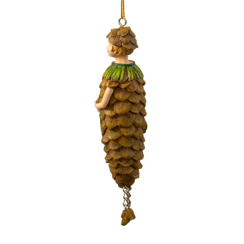 Pine Cone Elf Feefigur – Hanging Flower Figure Sculpture Figurine