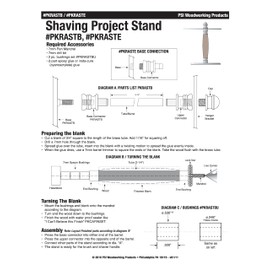 Penn State Industries PKRASTFCH Deluxe Shaving Razor Stand Kit, Woodturning Project
