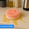 Smilly Dual Cleaning Sponge (4) - Scrubbers for Dishes and