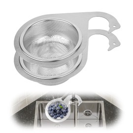 lasuroa 2 Cestas de Colador de Acero Inoxidable con Forma Cisne para Fregadero, Cesta Drenaje Colgante Multifuncional Herramientas Cocina Drenaje Rápido se Cuelga del Grifo para Frutas y Verduras