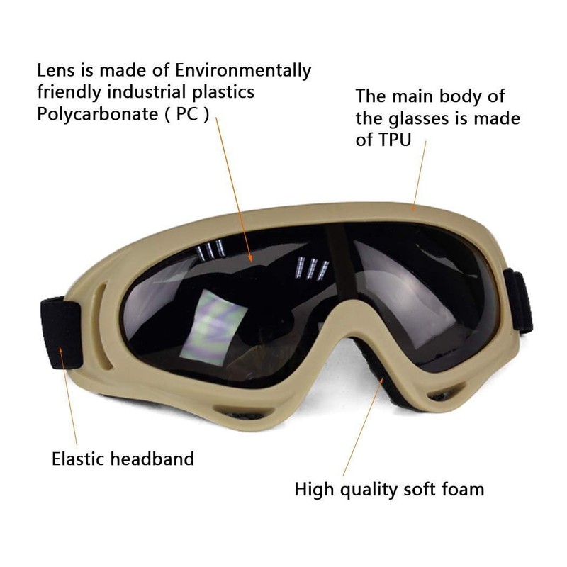 AOUTACC Airsoft Protective Gear Set, Half Face Mesh Masks with