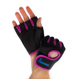 Actesso Gym Gloves for Sports – Weight lifting Men & Women, Rowing Exercise. (Pink, Medium)
