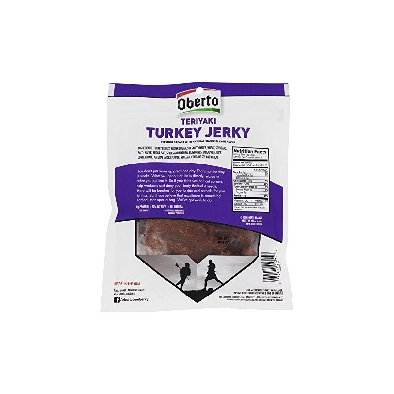 Turkey Jerky, Teriyaki, 3.25 Ounce