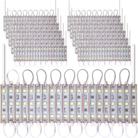 Rossesay 200 Pcs LED Module Replacement Lights for Inflatables White 12000k 100ft 5054 SMD 120lm Per LED Module Waterproof Inflatable Light Replacement with Tape Adhesive Backside for Christmas