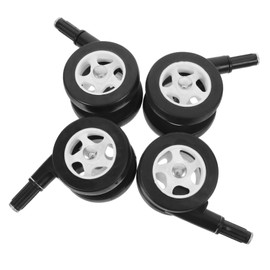 ULTECHNOVO 4Pcs Stroller Wheel Replacement Fit Plastic Caster for Walker Accessories Easy Installation Detachable Design Wear Resistant Smooth Rolling