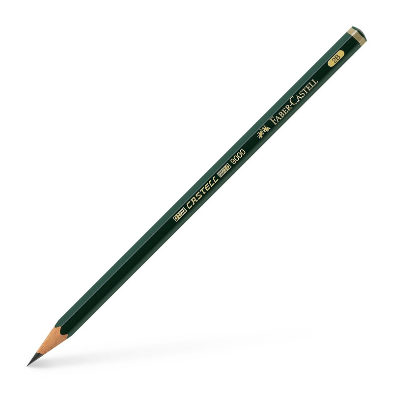 FABER-CASTELL 205070 Castell 9000 Pencils Set of 6 Hardness 2B