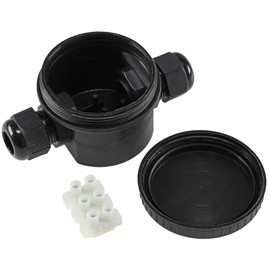 Junction Box IP66 Waterproof Cable Connector Box for Outdoor Connection Box Black Electrical Outdoor Junction Box for Lighting Electrical Devices