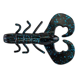 Berkley Unisex Adult PowerBait Fishing Lure Black Blue Spot 3" (10 Count)