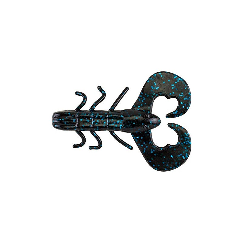 Berkley Unisex Adult PowerBait Fishing Lure Black Blue Spot 3"