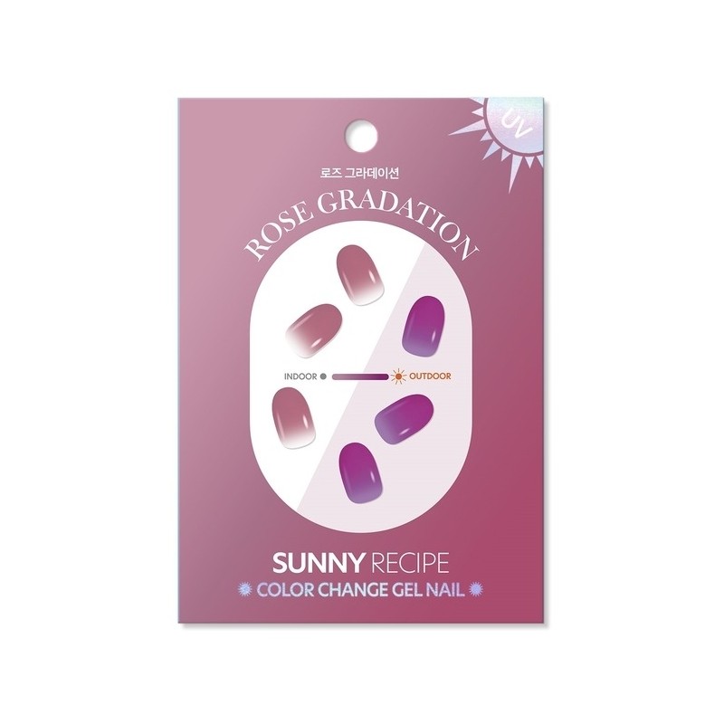 Sunny Recipe Color Change Gel Nail [Rose Gradation] / 서니레시피