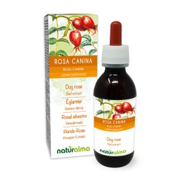 Dog Rose (Rosa Canina) Alcohol-Free Bud Extract from Fresh Buds Naturalma Liquid Extract Drops 120 ml Dietary Supplement Vegan