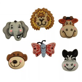 Buttons Galore Gertrude and Friends - Buttons Galore Animal Embellishments - Craft Sewing Scrap