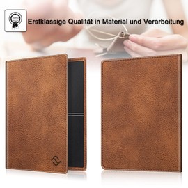 Fintie Vehicle Registration Certificate Case, Ultra-Thin and Lightweight, Credit Card Holder, ID Holder, Made of Synthetic Leather, Brown