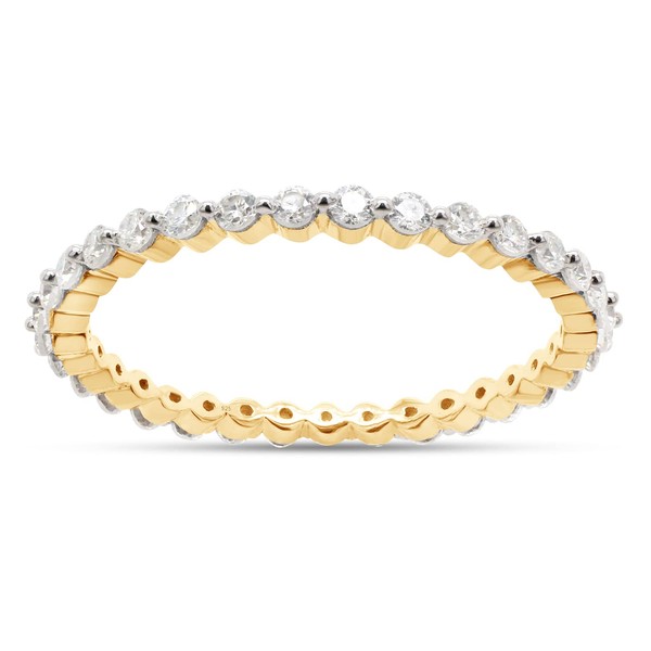 SAVEARTH DIAMONDS 1/2 cttw Round Cut Lab Created Moissanite Diamond
