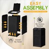 YESHOMY 2 Pack Outdoor Trash Can with Lid, Garbage Bins