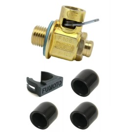 Fumoto F133S M12-1.25 Thread Quick Oil Drain Valve with 3 Vinyl Caps S/S F103S