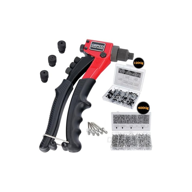 GEPCO Professional Blind Rivet Pliers Pop Rivet Pliers Set with
