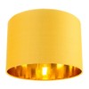 Contemporary and Chic Ochre Cotton 12" Table or Pendant Circular