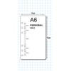 Replacement for A6 Personal Format 10 x 17 cm -