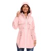 Avoogue Womens Rain Poncho Stylish Polyester Waterproof Raincoat Free Size