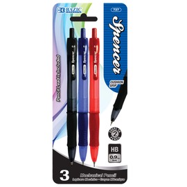 BAZIC Spencer 0.9mm Mechanical Pencil (3/Pack)