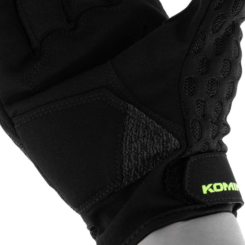 Komine GK-2433 Protective Cooling Mesh Gloves for Motorcycles Black Red
