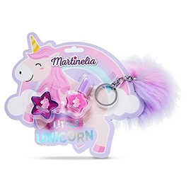MARTINELIA Little Unicorn Glam Play Set – Kids Beauty Kit with Lip Gloss, Nail Color & Keychain, Magical Gift Set for Creative Fun