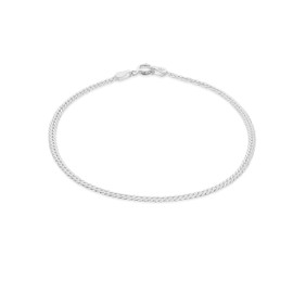 Tuscany Silver Women's Sterling Silver 2.4mm Oval-Herringbone Bracelet 19cm/7.5"