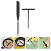 Luxshiny Crepe Spreader and Spatula Kit T-Shaped Stainless Steel Crepe