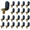 MYYZMY Bronze Shelf pins, 40pcs L-Shaped Clips 1/4 Inch Shelf