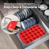 Jalopink Silicone Muffin Pan for Baking - Mini 24 Cups