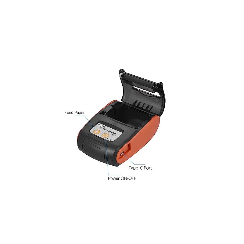 Sunydog 10 Rolls of Paper Pt-210 58mm Portable Thermal Printer